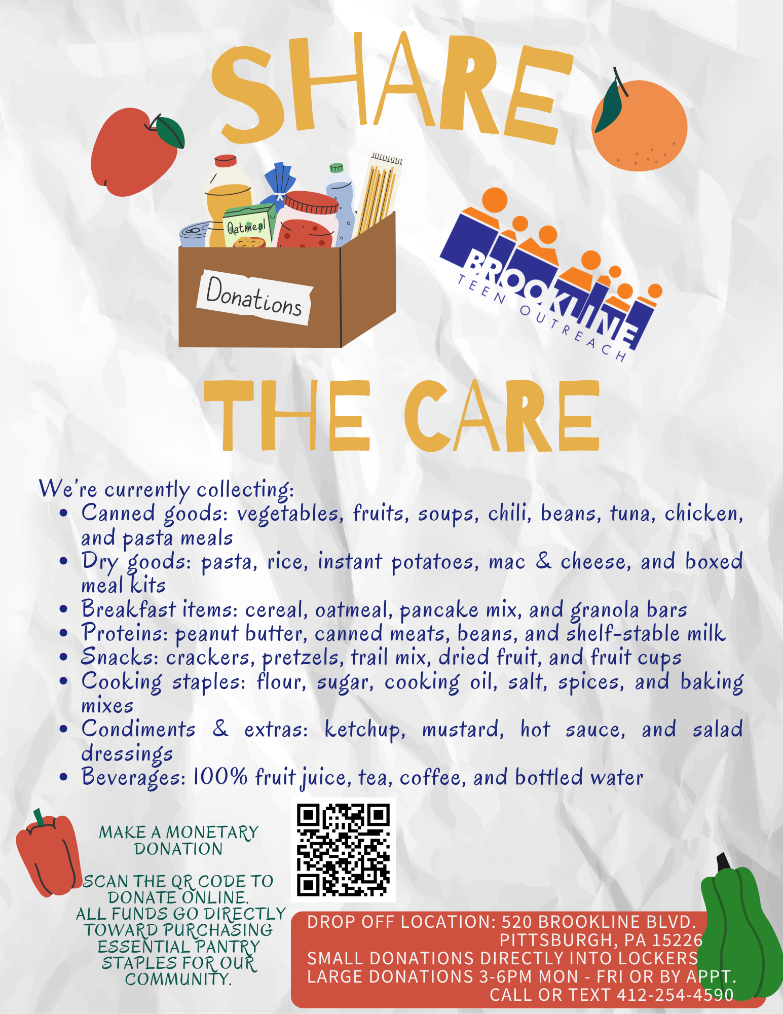 Share the Care – Food Pantry Support
